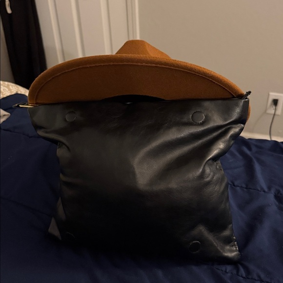 A black Steve Madden purse with silver studs - Picture 3 of 4